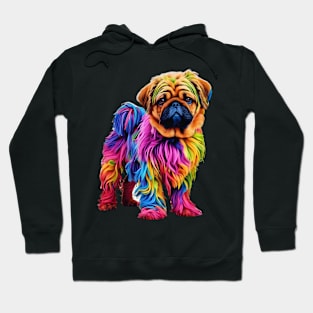 Colorful beautiful dog Hoodie